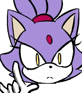 🤟 emoji Blaze the Cat Telegram sticker 6 of 11