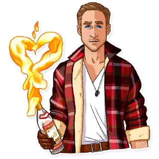 ❤️ emoji Ryan Gosling Telegram sticker 11 of 22
