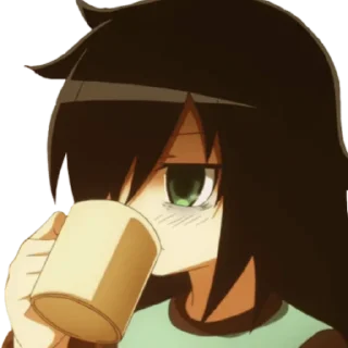 ☕️ emoji tomoko kuroki Telegram sticker 14 of 17