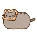 😇 emoji pusheen Telegram sticker 13 of 58