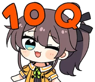 😇 emoji hololive "Natsuiro Matsuri" @WinnieNyaNya Telegram sticker 6 of 24