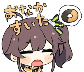 😋 emoji hololive "Natsuiro Matsuri" @WinnieNyaNya Telegram sticker 13 of 24