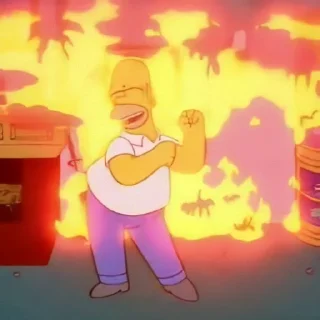 🔥 emoji homer simpson mood by @lov7ly Telegram sticker 20 of 43