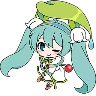 ☺️ emoji Miku Telegram sticker 3 of 40