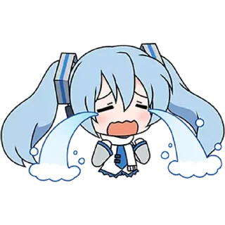 😭 emoji Miku Telegram sticker 13 of 40