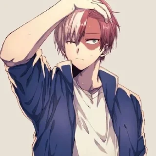 🔥 emoji Shoto Todoroki Telegram sticker 12 of 120