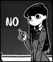 👎 emoji Komi-san Telegram sticker 9 of 120