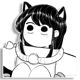 😶 emoji Komi-san Telegram sticker 15 of 30
