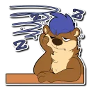 😴 emoji Blue Telegram sticker 10 of 63