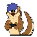 🎮 emoji Blue Telegram sticker 8 of 63