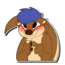 😖 emoji Blue Telegram sticker 22 of 63