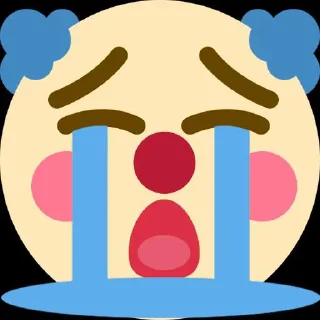 😭 emoji Clowns Telegram sticker 13 of 38
