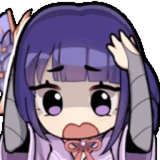 😩 emoji 🌸Saori Stickers🌸 Telegram sticker 6 of 9
