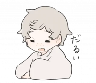 🧸 emoji a boy with his bear @darkestlace Telegram sticker 17 of 40