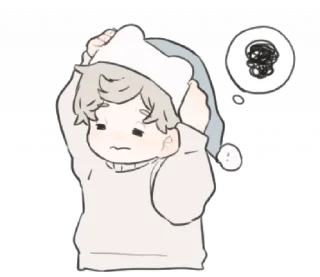🧸 emoji a boy with his bear @darkestlace Telegram sticker 23 of 40