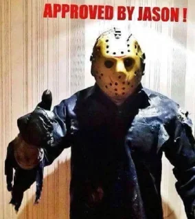 Sticker from horror movies