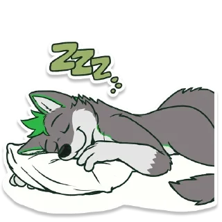 😴 emoji Rey Wolynx Telegram sticker 19 of 68