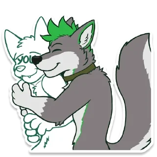 🤗 emoji Rey Wolynx Telegram sticker 5 of 68