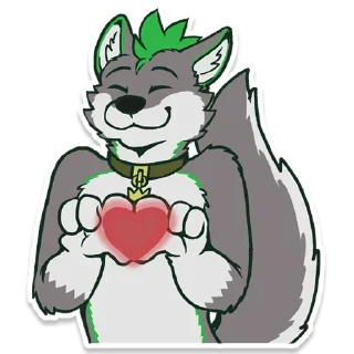 ❤️ emoji Rey Wolynx Telegram sticker 14 of 68