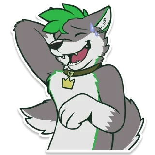😅 emoji Rey Wolynx Telegram sticker 20 of 68