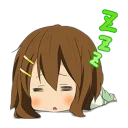 😴 emoji K-On! Telegram sticker 21 of 40