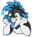 💙 emoji Leo Telegram sticker 14 of 19