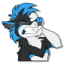 💙 emoji Leo Telegram sticker 9 of 19