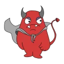 😏 emoji Little devils Telegram sticker 10 of 18
