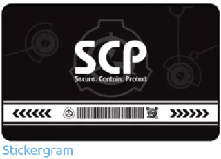 Sticker from Scp