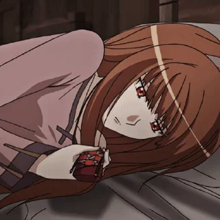 🙁 emoji Spice & Wolf - @oneesanstickers Telegram sticker 9 of 14