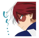 🤔 emoji My Hero Academia Telegram sticker 23 of 46