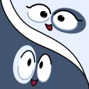 🤔 emoji Ying & Yang - @Awastick_maydroid Telegram sticker 6 of 20