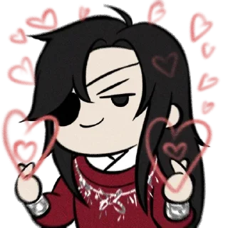 ❤️ emoji Hua Cheng @YaoiAnimesBR Telegram sticker 11 of 51