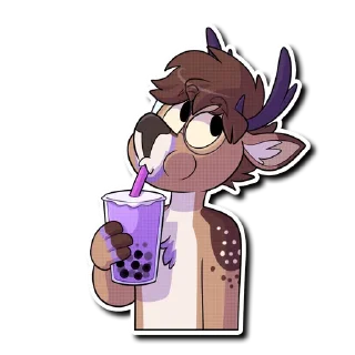 🧋 emoji Taro Telegram sticker 19 of 36