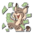 💵 emoji Lynx Telegram sticker 20 of 120