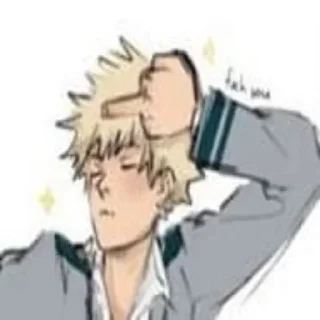 🖕 emoji ~💢💥Bakugou Katsuki💥💢~ Telegram sticker 11 of 43