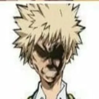😎 emoji ~💢💥Bakugou Katsuki💥💢~ Telegram sticker 5 of 43