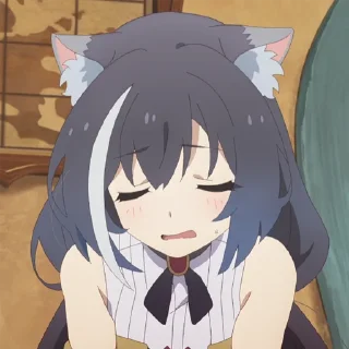 😅 emoji Kyaru Telegram sticker 6 of 32
