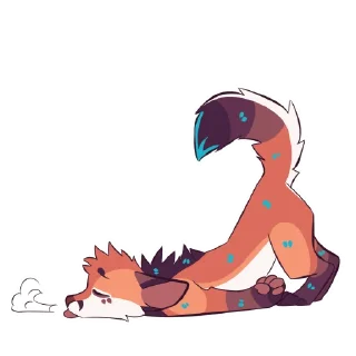 😮‍💨 emoji Wilde Fox 2 Telegram sticker 8 of 115
