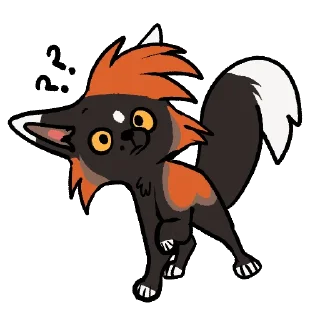 ❓ emoji Cross Fox Stickers Telegram sticker 7 of 50