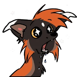 🤤 emoji Cross Fox Stickers Telegram sticker 21 of 50