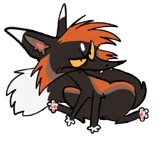 😡 emoji Cross Fox Stickers Telegram sticker 11 of 50