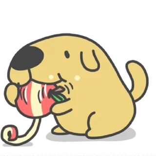 🍎 emoji Capoo Video Clip: 狗狗 Telegram sticker 12 of 13