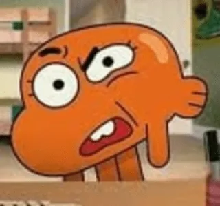 🤨 emoji Darwin Watterson Telegram sticker 16 of 42