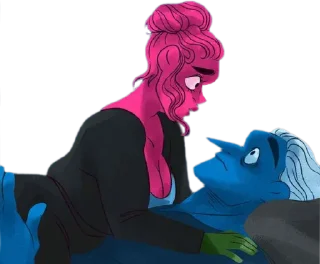😔 emoji Lore Olympus XIII by @Nantzui (@couple_matching) Telegram sticker 14 of 120