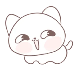 😆 emoji Marshmallow Puppies: Kitty! Telegram sticker 11 of 40
