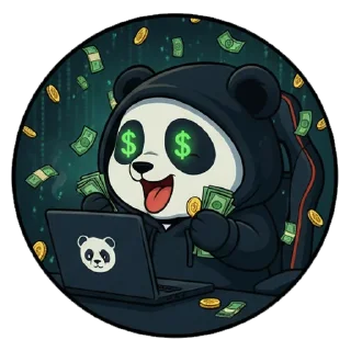 💵 emoji Panda Hacker Telegram sticker 6 of 14