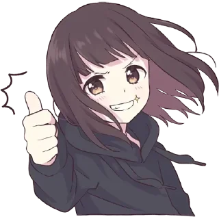 👍 emoji anime kawaii uwu :3 Telegram sticker 11 of 23