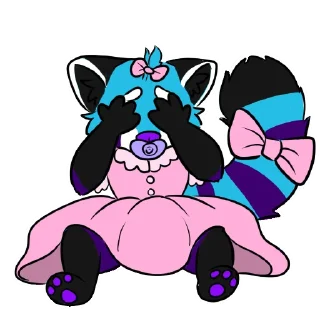 👗 emoji Kino the Panda Telegram sticker 24 of 36
