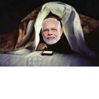😂 emoji Modi DiCaprio @PMModiji Telegram sticker 21 of 25
